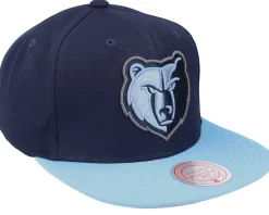Memphis Grizzlies Team 2 Tone 2.0 Navy/Light Blue Snapback - Mitchell & Ness