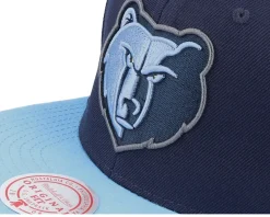 Memphis Grizzlies Team 2 Tone 2.0 Navy/Light Blue Snapback - Mitchell & Ness