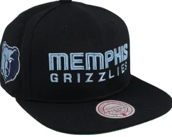 Memphis Grizzlies Triple Play Black Snapback - Mitchell & Ness