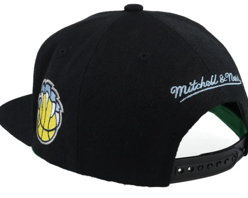 Memphis Grizzlies Triple Play Black Snapback - Mitchell & Ness