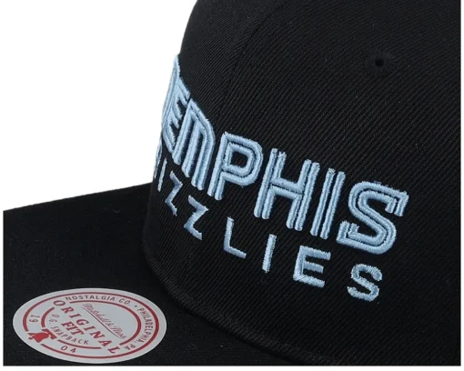 Memphis Grizzlies Triple Play Black Snapback - Mitchell & Ness