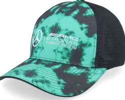 Mercedes F1 24 Tie Dye Teal/Black Trucker - Formula One