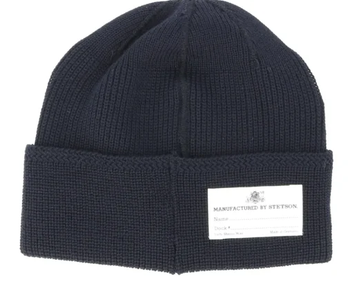 Merino Wool 2 Black Beanie - Stetson