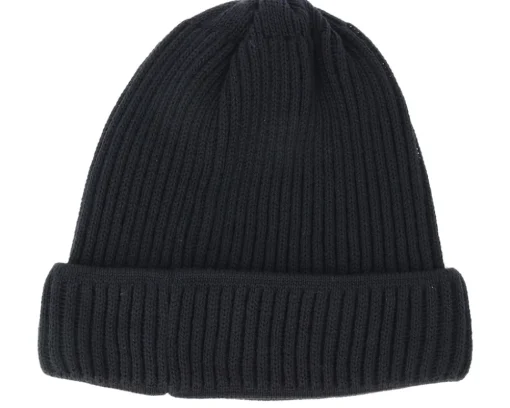 Merino Wool Black Beanie - Stetson