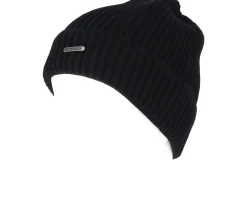Merino Wool Black Beanie - Stetson