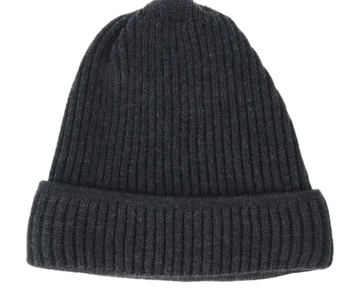 Merino Wool Black Beanie - Stetson