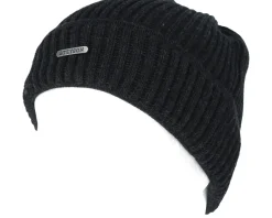 Merino Wool Black Beanie - Stetson