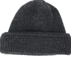 Merino Wool Dark Grey/Black Beanie - Stetson