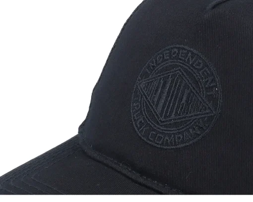 Meshback Clipper Black A-Frame Trucker - Independent