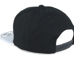 Metallic Visor Black/Silver Snapback - Yupoong