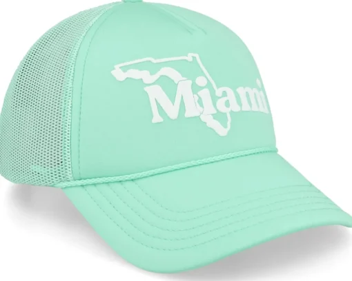 Miami Foamy Valin Seafoam Trucker - American Needle