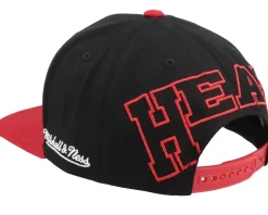 Miami Heat Back In Action Black/Red Snapback - Mitchell & Ness