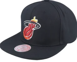 Miami Heat Conference Patch Black Snapback - Mitchell & Ness