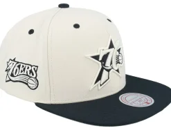 Miami Heat Evergreen Cream Black Hwc Off White/Black Snapback - Mitchell & Ness