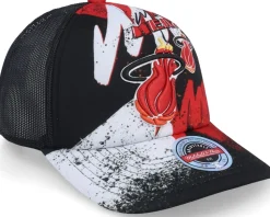 Miami Heat Hyper Black Trucker - Mitchell & Ness