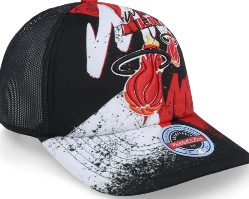 Miami Heat Hyper Black Trucker - Mitchell & Ness