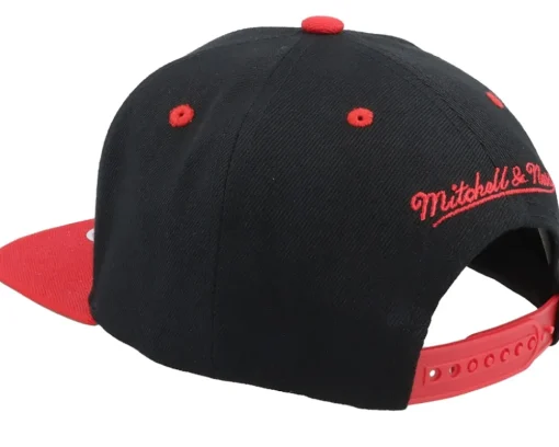 Miami Heat Monument Black/Red Snapback - Mitchell & Ness
