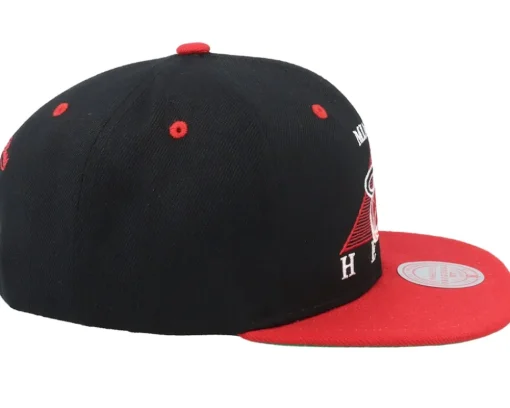 Miami Heat Monument Black/Red Snapback - Mitchell & Ness