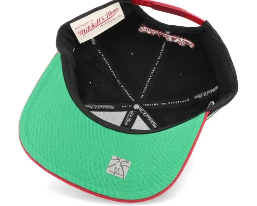 Miami Heat Patched Up Black/Red Snapback - Mitchell & Ness