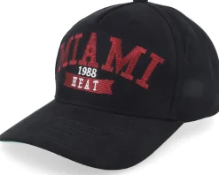 Miami Heat Shady Suede Pro Black A-frame Adjustable - Mitchell & Ness