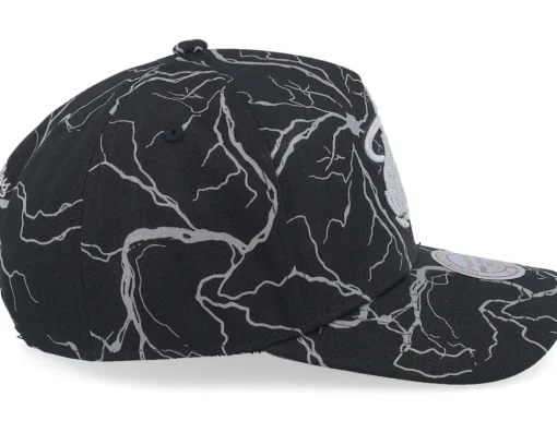 Miami Heat Stormstrike Pro Black A-frame Adjustable - Mitchell & Ness