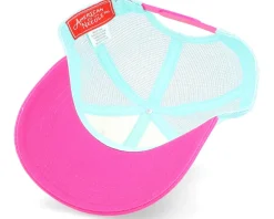 Miami Sinclair Ivory/Seafoam/Hot Pink Trucker - American Needle