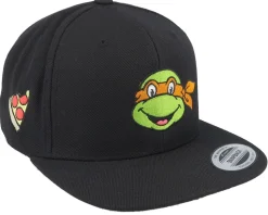 Michelangelo Face Black Snapback - TMNT