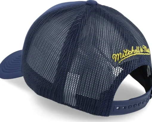Michigan Wolverines Billboard Navy Trucker - Mitchell & Ness