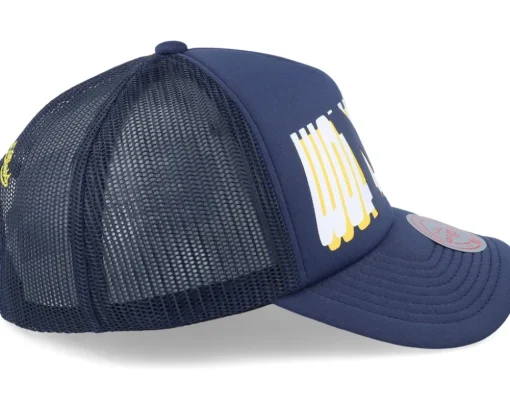 Michigan Wolverines Billboard Navy Trucker - Mitchell & Ness