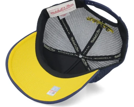 Michigan Wolverines Billboard Navy Trucker - Mitchell & Ness