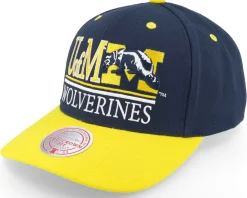Michigan Wolverines Gpa Navy/White Adjustable - Mitchell & Ness