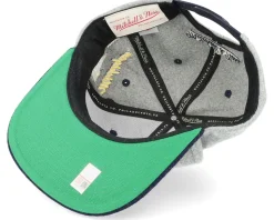 Michigan Wolverines Melton Patch Grey/Navy Snapback - Mitchell & Ness