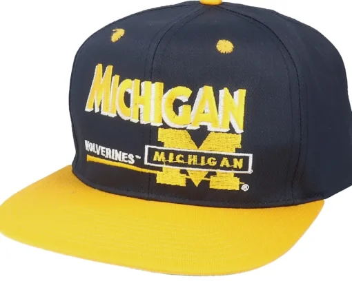 Michigan Wolverines Michigan Wolverines Classic College Vintage Black/Yellow Snapback - Twins Enterprise