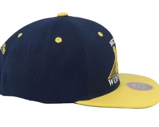 Michigan Wolverines Monument Blue Snapback - Mitchell & Ness