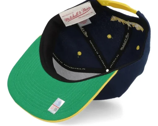 Michigan Wolverines Monument Blue Snapback - Mitchell & Ness