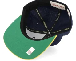 Michigan Wolverines Team 2 Tone 2.0 Fitted Navy/Yellow Snapback - Mitchell & Ness