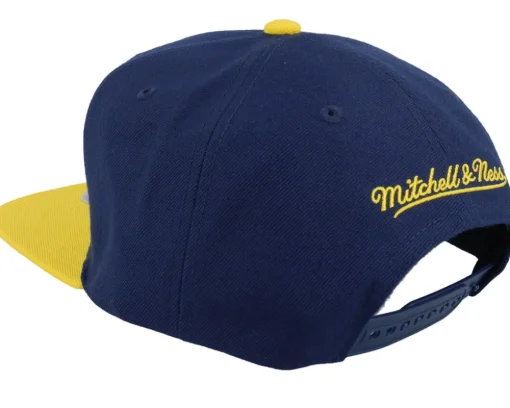 Michigan Wolverines Team 2 Tone 2.0 Navy/Yellow Snapback - Mitchell & Ness