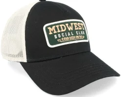Midwest Twill Valin Patch Ivory/Black Trucker - American Needle