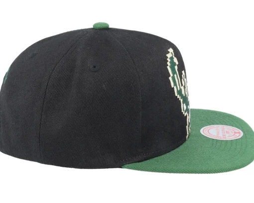 Milwaukee Bucks 8 Bit Xl Black/Green Snapback - Mitchell & Ness