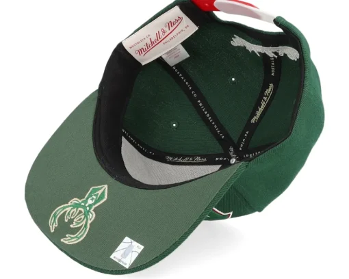 Milwaukee Bucks 13 Draft Hwc Green Snapback - Mitchell & Ness