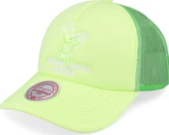 Milwaukee Bucks Nba Pastel Green Trucker - Mitchell & Ness