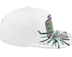 Milwaukee Bucks Aftershock White Snapback - Mitchell & Ness