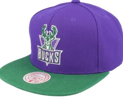 Milwaukee Bucks Core Basic Purple Snapback - Mitchell & Ness