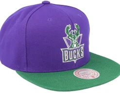 Milwaukee Bucks Core Basic Purple Snapback - Mitchell & Ness