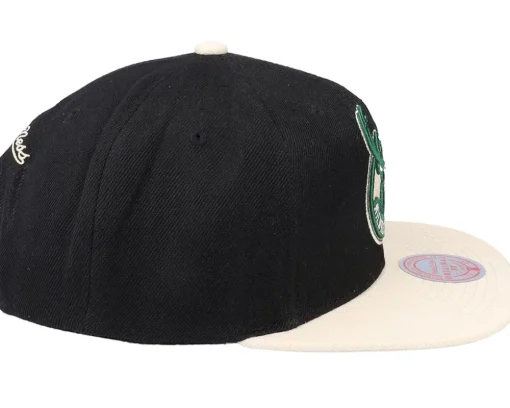 Milwaukee Bucks Core Basics Black/tan Snapback - Mitchell & Ness