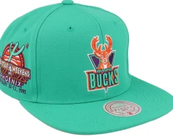 Milwaukee Bucks Desert Green Teal Snapback - Mitchell & Ness