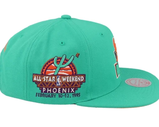 Milwaukee Bucks Desert Green Teal Snapback - Mitchell & Ness