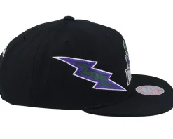 Milwaukee Bucks Double Trouble Black Snapback - Mitchell & Ness