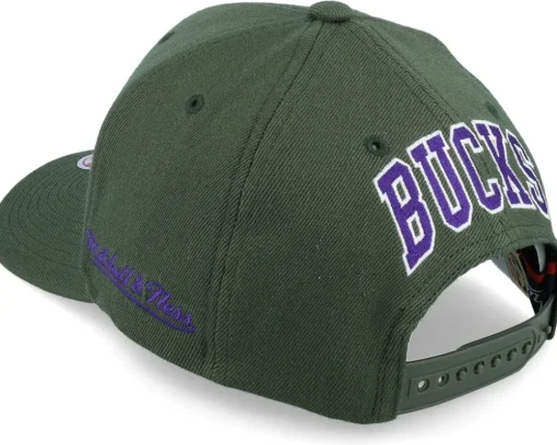 Milwaukee Bucks Dropback Solid Dark Green Adjustable - Mitchell & Ness