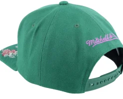 Milwaukee Bucks Front Face Green Snapback - Mitchell & Ness